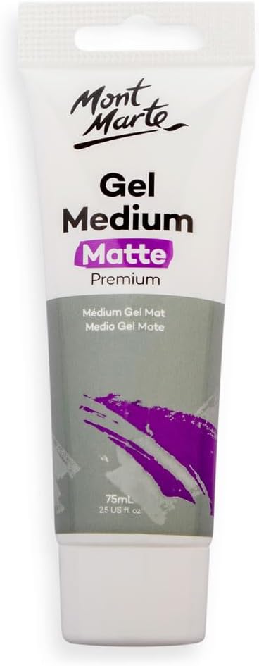 Mont Marte Matte Gel Medium 75ml front view art supply