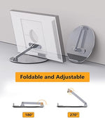 Laivli premium smart device stand in landscape orientation showing weighted round plate