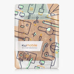Lifestyle angle of kwmobile cork case on e-reader