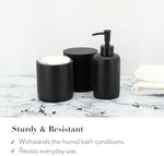 ZCCZ six piece modern bathroom organizer set styled arrangement