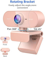 FWV full high definition webcam displaying the adjustable mounting stand base