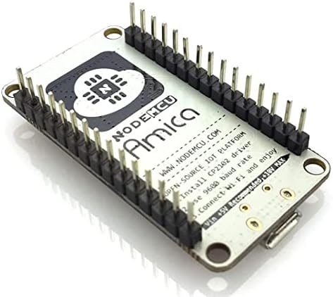 Top view of ESP-12E Wi-Fi module on NodeMCU board