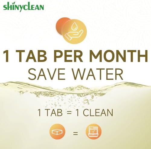 Shinyclean dishwasher descaler and deodorizer tablets packaging