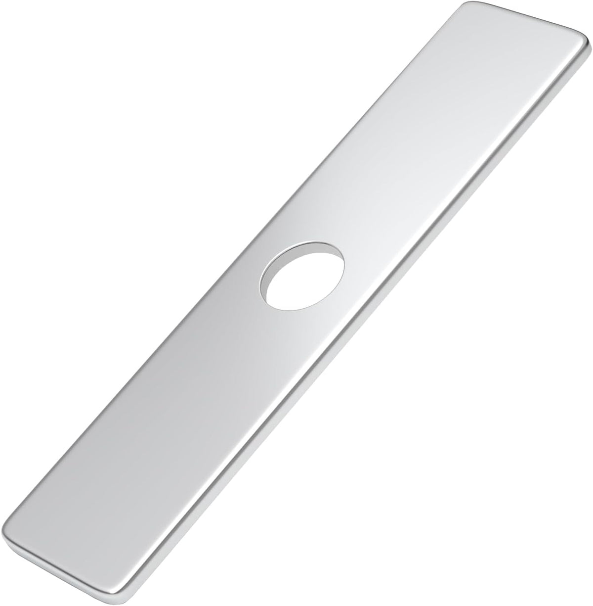 BWE 10-Inch Brushed Nickel Deck Plate, Faucet Hole Cover for 3-Hole Sink | 8" Widespread, SUS 304, Foam Gasket, Easy Installation, Racetrack Design, Universal Fit, Modern Design, Kitchen & Bathroom - Image 14