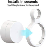 Durable plastic bracket for AC1200 mesh system demonstrating space saving plug alignment on standard socket