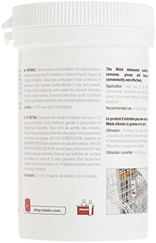 Miele dishwasher conditioner powder for limescale and grease removal
