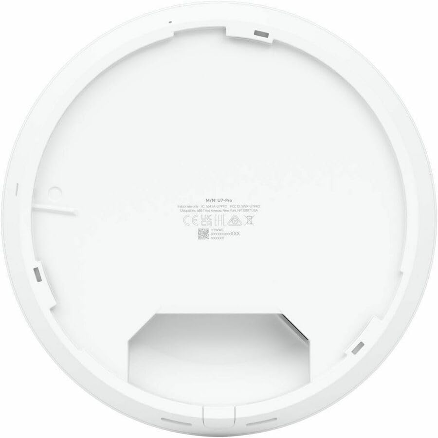Ubiquiti Networks ceiling mounted high speed internet access point close up view