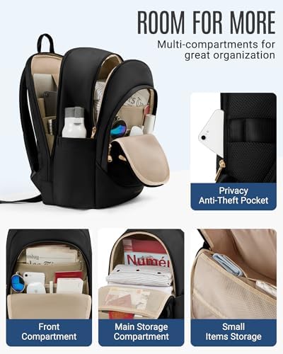 LIGHT FLIGHT computer backpack back view highlighting padded shoulder straps and built-in trolley luggage strap