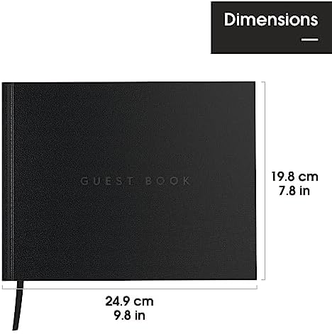 Guest book for wedding reception and party sign-in