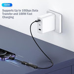 Pastall 10Gbps data transfer adapter jointer with dual female ports