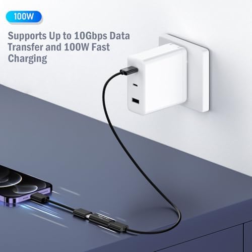 Pastall 10Gbps data transfer adapter jointer with dual female ports