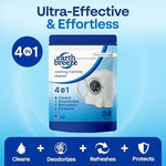 Fragrance free drum cleaning tablets for high efficiency washers