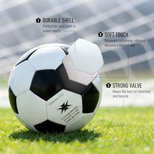 Richball toddler sports toy ball being inflated with manual hand pump.