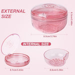 Retainer cleaner case showing leak-proof seal mechanism