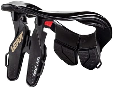 Authentic Leatt off road safety brace top down ergonomic angle