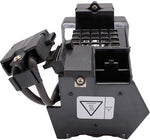 Durable plastic housing frame enclosing the television projection light source showing integrated alignment guide rails