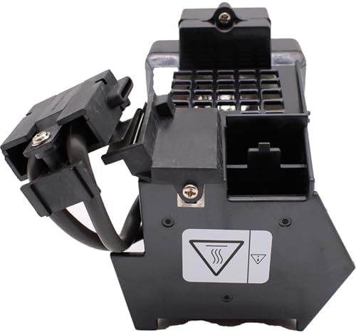 Durable plastic housing frame enclosing the television projection light source showing integrated alignment guide rails