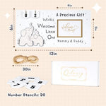 Qilxziy baby milestone frame packaged perfectly for expecting mothers and fathers