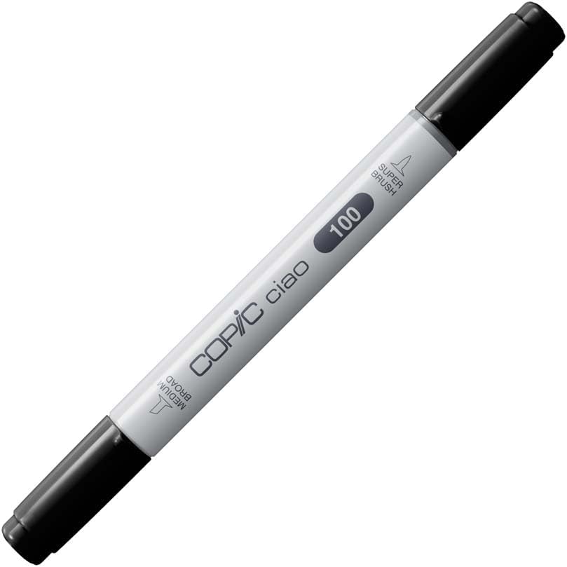 Copic Ciao black marker open stock cap display