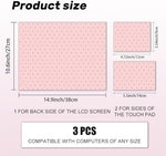 Universal PVC vinyl laptop skin sheet with pink polka dot pattern design