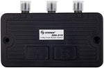 Steren cable television manual transfer switch back view with ports