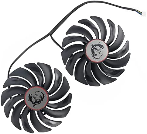Replacement ninety-five millimeter GPU fans showing mounting holes back view