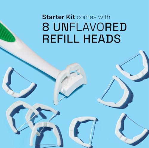 Reach snap-on disposable flosser refill heads 8 count pack