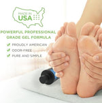 Daily Remedy Made in USA label on professional strength foot exfoliation gel.