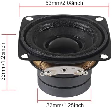 Almocn 53mm full range woofer driver underside view