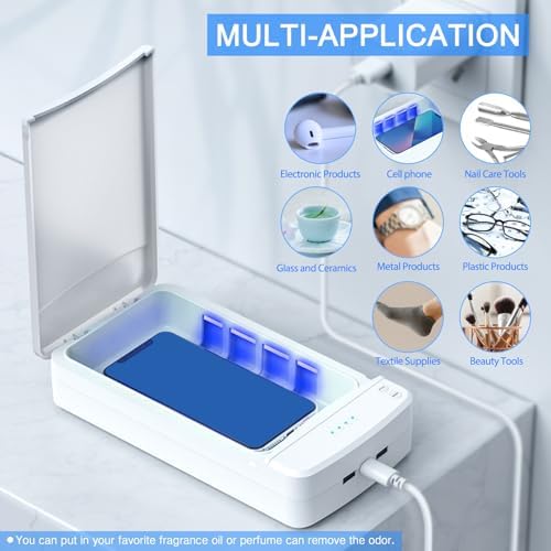 Side profile of portable Setgnur nail tool cleaning machine