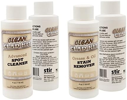 Stir Technologies stain remover kit packaging highlighting automotive and home versatility.