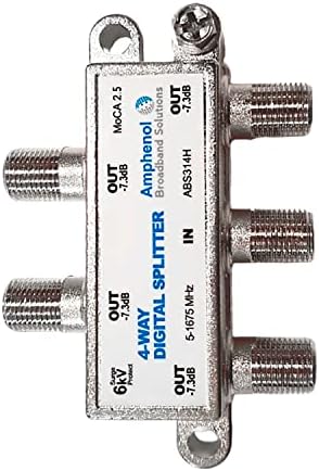 Amphenol MoCA two point five network coaxial adapter device highlighting six kilovolt surge protection marking