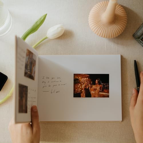 Zicoto guest book showing flat-lay binding feature
