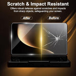 Close up of Ayn Thor screen protector showing high definition clarity