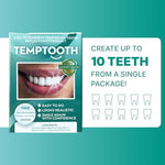 Temptooth dental kit contents and coloring material