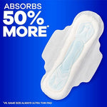 Always Maxi pads packaging back view with instructions