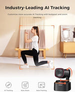 OBSBOT 4K video calling camera showcasing the integrated 1/2-inch CMOS image sensor housing.