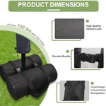 D&ONEHOS fillable weight bags installed on cantilever umbrella base