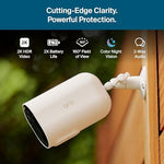 Arlo wire free smart home security camera side angle premium design