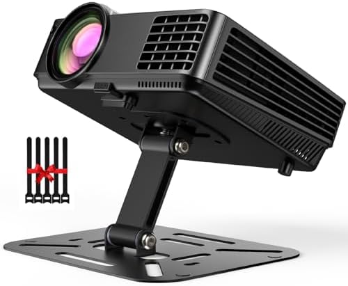 Side profile of Dawasapat mini projector desktop mount