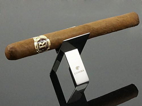 Stainless Steel Foldable Cigar Stand Prop Ashtray Holder w/ Pu Leather Pouch - Image 4