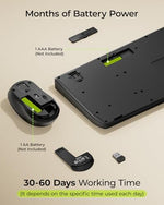 Ergonomic workspace desk setup featuring imported premium wireless peripherals
