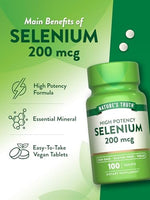 Nature's Truth Selenium daily adult dosage instructions and directions for use