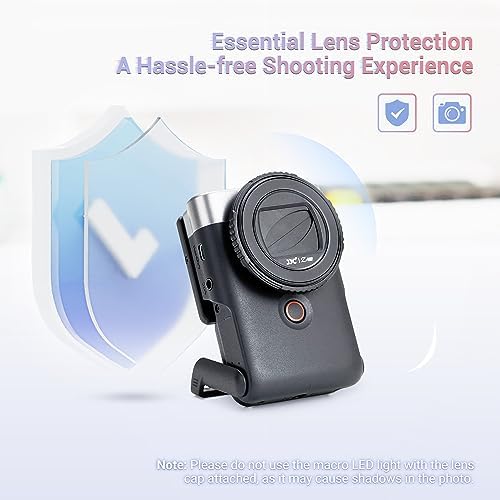 JJC Z-V10 protective lens protector showing rotating mechanism open position