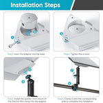 The complete components of the 2025 Starlink Mini mount kit arranged neatly highlighting the durable weather-resistant materials.