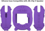 Soft skin protective case for portable audio accessories displaying built-in standing feet base
