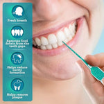 Resealable travel-friendly ziplock pouch of GuruNanda oral care slimpicks