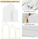 Maiangel stretchy white spandex backdrop covers for birthday and anniversary party decorations
