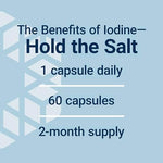 Side profile of Life Extension Sea-Iodine 60 capsule bottle