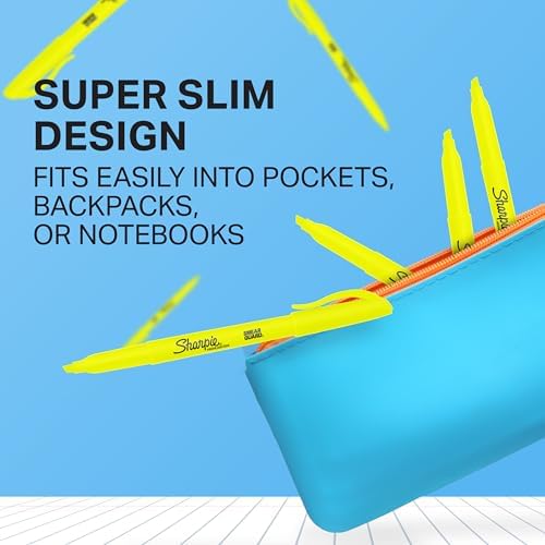 Sharpie Accent Pocket-Style Highlighters, Fluorescent Yellow , Chisel Tip, Dozen - 27025 - Image 5